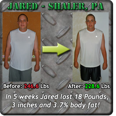 Jared before and after