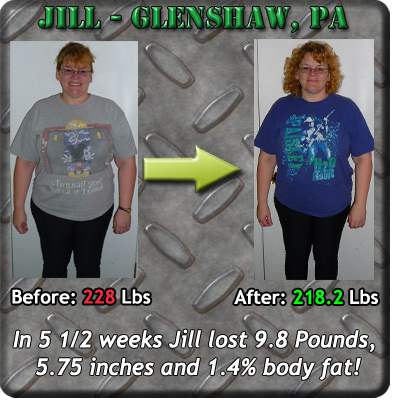 Jill before and after