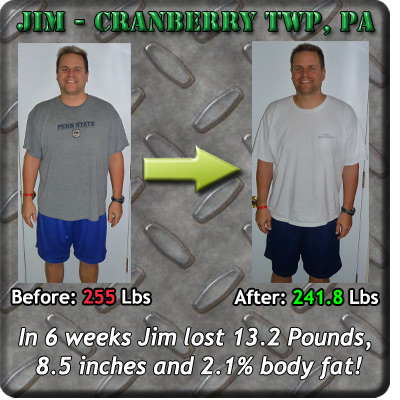 Jim before and after