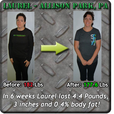 Laurel before and after