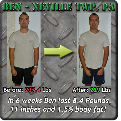 Ben before and after